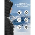 thumbnail image 5 of Off Road Ventures Women's Lightweight Puffer Jacket Hooded Water-Resistant Windproof Quilted Puffer Coat Outwear, 5 of 7