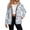 Blue Safari Toile, variant on Hunting Tree Camo Women Fleece Jacket Stand Collar Winter Coat, Cozy Sherpa-Lined, Stand Collar Snap Button Jacket, Deep Pockets, Loose Fit, for Fall Winter Casual Daily Wear, Medium