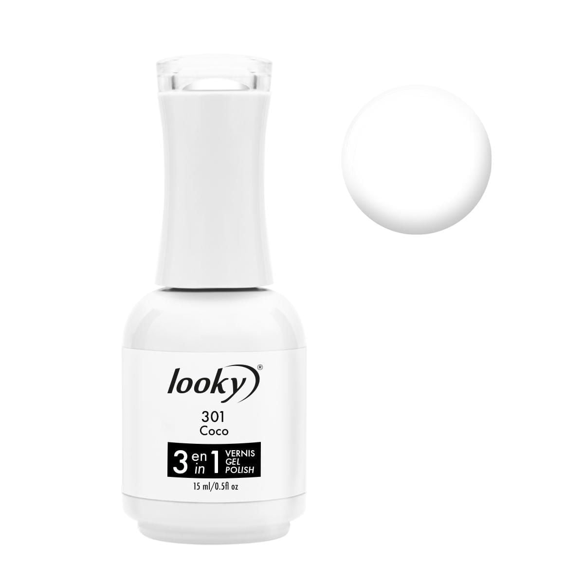 Looky 3-in-1 Gel Nail Polish – Base, Color & Top Coat, 15ml, Long-Lasting, UV/LED Curing