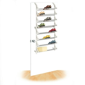 30 Pair Shoe Rack White Walmart Com