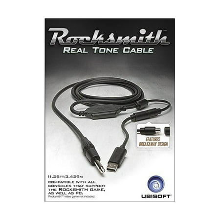 Ubisoft Rocksmith Real Tone USB 11.25ft. Audio Cable - PS3, PS4, Xbox, PC & (Best Split Screen Ps3 Games)