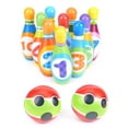 thumbnail image 4 of Bolos Y Bolas De Bolos, 10 Bolos Interactivos Y 2 Bolas, Juego De Bolos Para Niños, Promoción De La Relación Entre Padres E Hijos Para Promover Las Habilidades Motoras De Los ANGGREK Otros Deportes, 4 of 8
