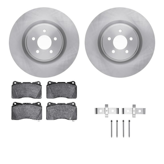 Dynamic Friction Company Front Brake Rotors with 5000 Advanced Brake Pads includes Hardware 6512-99063