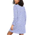 thumbnail image 2 of joogoo Cute Badminton Purple Women's Long Sleeve Nightgown Sleepwear S, 2 of 8
