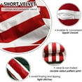 thumbnail image 4 of Soft Stripe Pattern Pillowcase Red and White Square Throw Pillowcase Suitable for Home Decor Gift, 4 of 5