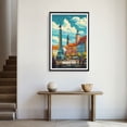 thumbnail image 3 of Eastern Print Warsaw Cityscape Poster, Poland Travel Art, European City Decor, Modern Wall Art For Home And Office, Size 12x18 UNFRAMED, 3 of 5