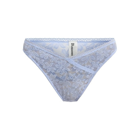No Boundaries Women s Crossover Lace Cheeky Panty  Sizes XS to XXXL
