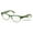 Green, variant on Progressive Clear Bifocal Reading glasses - No Line or Bubble - Zero Power on Top Reader - Unsiex Classy Fitment 1.00
