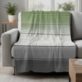 thumbnail image 2 of Sage Green Gray Blanket Soft Cozy Warm Throw Blanket for Couch, Plush Fuzzy Flannel Fleece Blankets for Sofa, Vintage Country Ombre Chic Wooden Grain Bed Blankets Lightweight Gifts for Women, 40"x60", 2 of 9