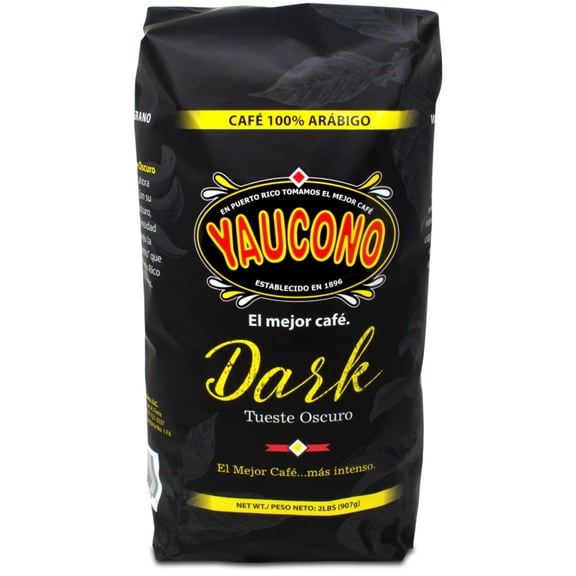 Yaucono Dark Roast Whole Bean Coffee, Puerto Rico, 100% Arabica, 2 Pound (Pack of 1)
