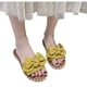 thumbnail image 4 of Sandalias de verano para mujer, sandalias planas con nudo de lazo, zapatos romanos, sandalias informales con punta abierta Wmkox8yii ytu8554, 4 of 7