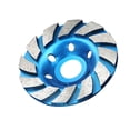 thumbnail image 2 of Disco de amolar de diamante de 100 mm para pulir piedra y hormigón, color azul., 2 of 12
