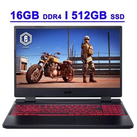 Acer Nitro 5 Premium Gaming Laptop 15.6" FHD IPS 144Hz Display 12th Generation Intel 12-Core i5-12500H 16GB DDR4 512GB SSD GeForce RTX 3050 4GB Backlit Keyboard Thunderbolt USB-C HDMI Win11