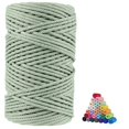 thumbnail image 1 of Cordón de macramé volteado, 100% algodón natural, 5 mm x 110 yardas, 1 of 6