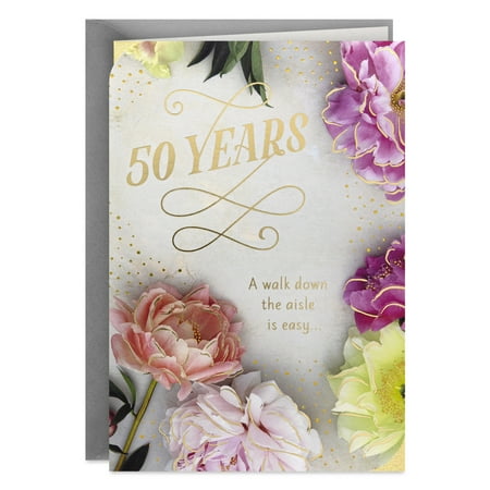 Hallmark 50th Anniversary Card (Rewarding Walk Through Life)