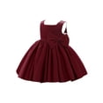 thumbnail image 4 of Xingqing Robe Bébé Fille Grand Nœud Princesse Tutu Fête Anniversaire Mariage, 4 of 8