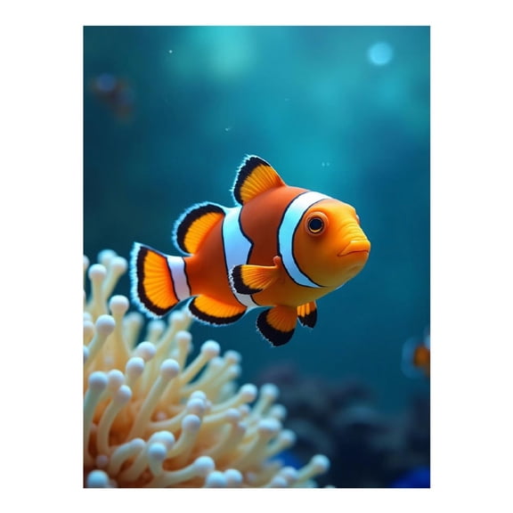 Diamond Art Kit for Adults, Cute Classic Clownfish Print No.8 Diamond Painting for Adults Beginners, 5D DIY Diamond Art Painting Kits, Colorful Diamond Painting Craft for Home Decor 12x16