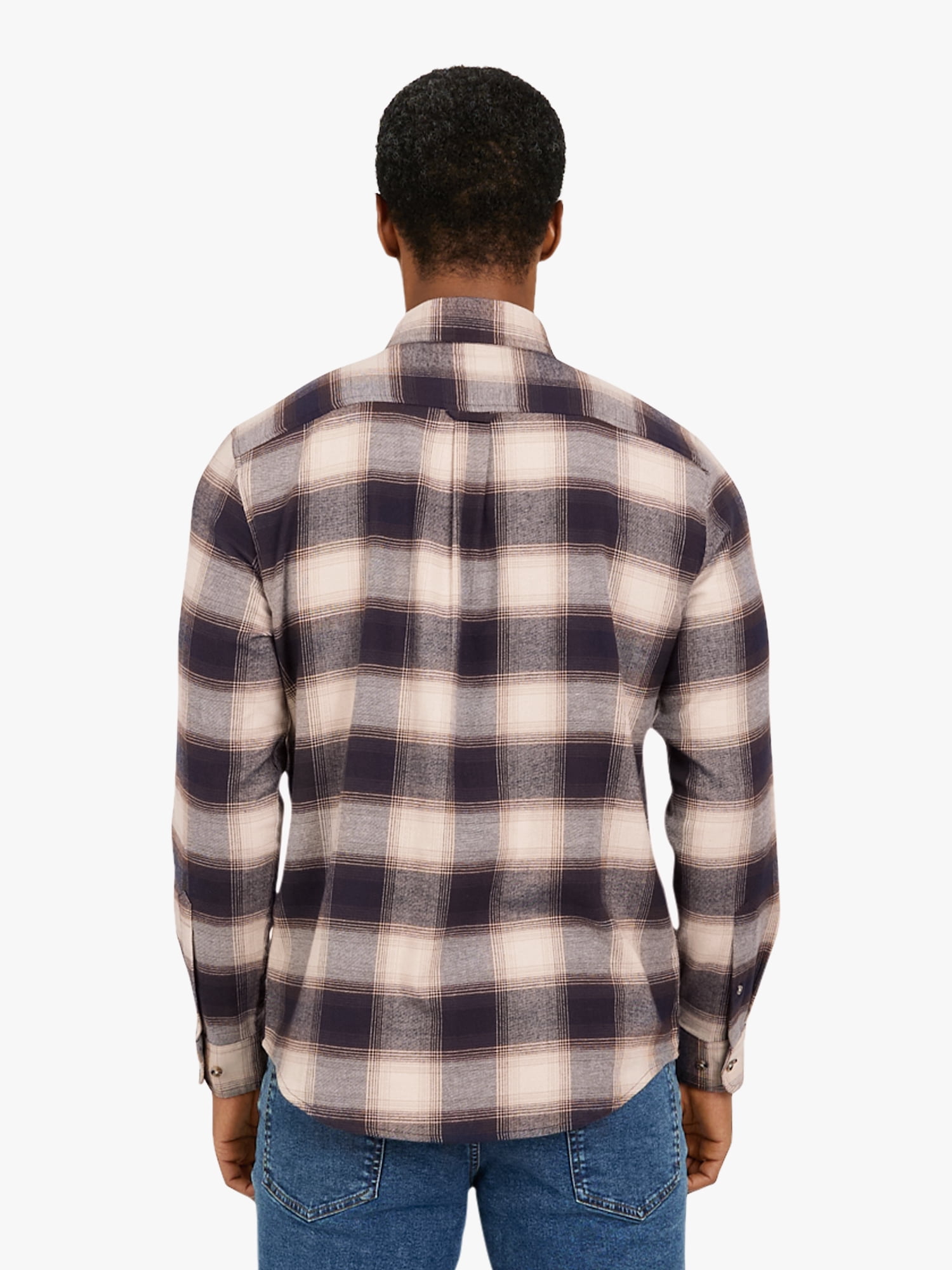 Chaps Men's and Big Men's Comfort Stretch Flannel Shirt, Sizes S-2XL