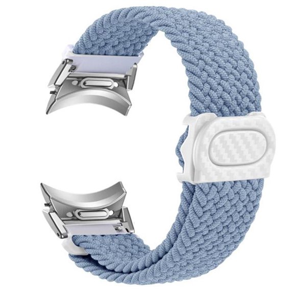 BRADCET No Gap 20mm Band for Samsung Galaxy Watch 6 5 4 Band 40mm 44mm Watch 5 Pro 45mm/Galaxy Watch 6 classic bands 43mm 47mm /4 classic 42mm 46mm Magnetic Fabric Woven Braided strap for women men