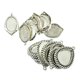 thumbnail image 1 of Bandeja de bisel de gota ovalada en de 20 piezas para colgante de collar de cabujón de bricolaje, 1 of 9