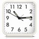 thumbnail image 1 of wonima44 LOFICOPER Analog Alarm Clock for Bedroom, Small Travel Alarm Clock, Battery Operated Bedside Clock with Night Light, Snooze, Ascending Beep Sounds, White, 1 of 1
