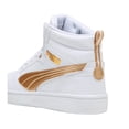 thumbnail image 4 of Tenis Puma Rebound V6 Metallic Dream para Mujer 397474-01 blanco 25.5, 4 of 6