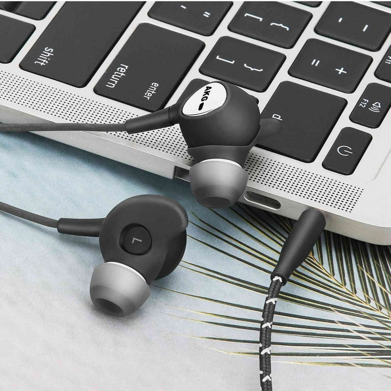 Wired 3.5MM Jack Durable Earphones Earbuds w Microphone and Volume Control Deep Bass Clear Sound Noise Isolating in Ear Headphones Compatible With