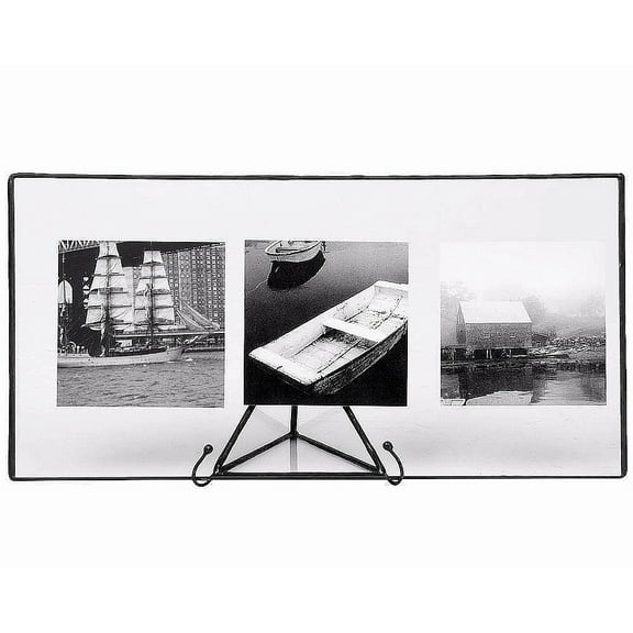 Clear Glass Float Panoramic Frame 11x5one-half inch   10x4 Black by Bedford Downing - 4x10