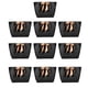 thumbnail image 1 of 10 bolsas de papel negro para regalo, recuerdo, ropa, maquillaje, boutique, con asa dorada, n.° 4, 1 of 14