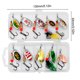 thumbnail image 2 of 10 Uds. De cebos giratorios de pesca, Kit de Señuelos de pesca giratorios de Metal coloridos, señuelos de cuchara, 2 of 6