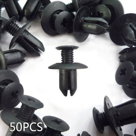 

50x Nylon Front Bumper Fender Body Moulding Clips Rivet Retainer for Mazda 3 6