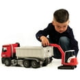 thumbnail image 5 of Bruder 03624  MB Arocs Truck w/ Roll-Off-Container + Mini Excavator, 5 of 5