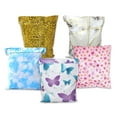 thumbnail image 2 of 14x17 Inch Poly Mailers, Pastel Butterfly, Marble Tile, Clouds, Leopard, Pink Roses Bouquet Combo Sealing Unpadded Flat Large Shipping Bags, 2 of 10