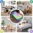 thumbnail image 4 of Colorful Tie Dye Pattern Rectangle Tablecloth 60"x84",Waterproof Polyester Rectangle Table Cloth, Wipeable Spillproof Polyester Tablecloth for Dining, Camping, Indoor and Outdoor, 4 of 5