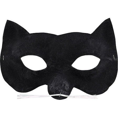 Velvet Cat Eye Mask Halloween Accessory