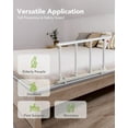 OasisSpace Bed Safety Rail Folding Bed Rail for Elderly Adults, Bed