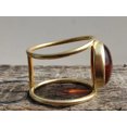 thumbnail image 3 of Amber Gemstone 925 Sterling Silver November Birthstone Solitaire Dignity Ring, 3 of 5