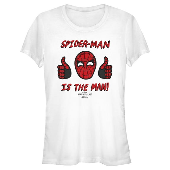 Junior's Marvel Spider-Man: No Way Home The Man  Graphic Tee White Small