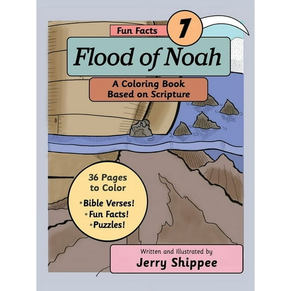 Fun Facts Coloring Books Flood of Noah, Book 7, (Paperback)