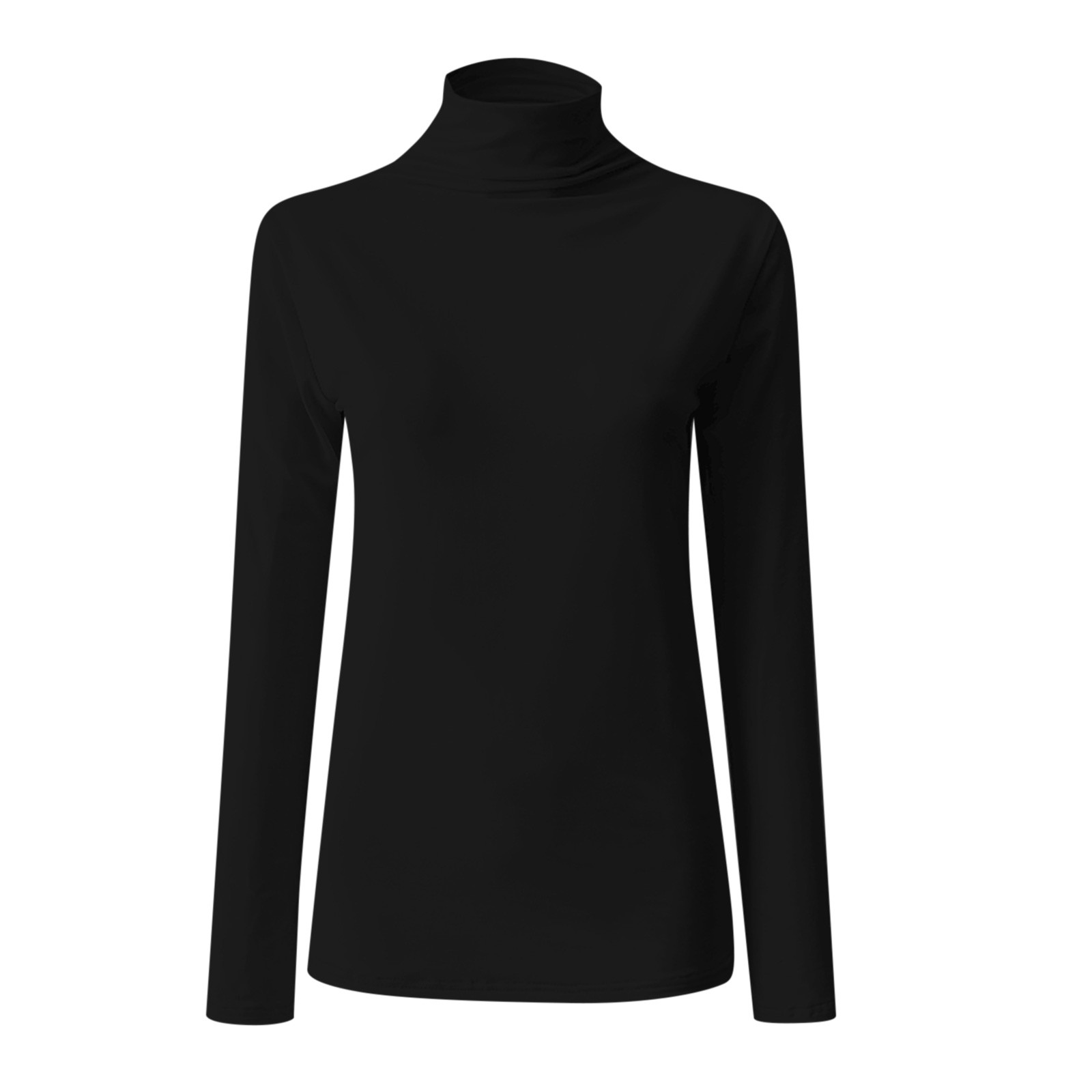 pbnbp Womens Basic Turtleneck Undershirt Slim Long Sleeve Thermal T ...