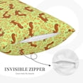 thumbnail image 3 of Logiee Floral Squirrel Print Pillow Case,Throw Pillow Covers, Double Sided Plush Cushion Cover for Couch Sofa Bed, Only Pillowcase-14"x20", 3 of 6