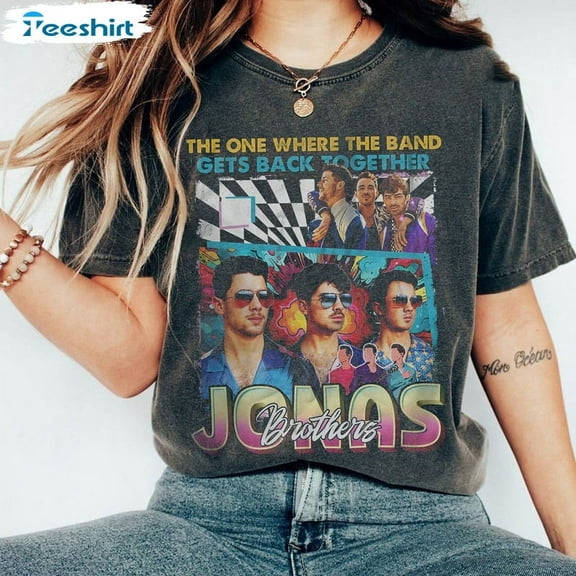 TSHIRT-Jonas Brother Vintage Shirt, Trendy Music Band Unisex T-shirt