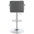 thumbnail image 6 of Palomar Adjustable Height Bar Stool Grey and Chrome, 6 of 10