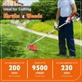 thumbnail image 5 of Floseru Gas Weed Wacker 5 in 1 Lawn String Trimmer/Edger Gas Powe 52cc Strong Powerful Full Functioning Guard Accessories Cordless Hedge Trimmer Brush Cutter Handheld Weed Eater for Lawn Garden Yard, 5 of 13