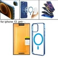 thumbnail image 4 of Estuche para teléfono celular Marco protector Anti-caída Teléfono magnético Azul 13 pro Sunnimix Carcasa de telefono, 4 of 8