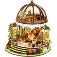 thumbnail image 3 of Lzvxtym DIY Miniature Dollhouse Kit,1:24 Scale 3D Wooden Tiny House Kit with LED Light and Furniture,Handmade Miniature House Kit for Teen Adults, 3 of 11