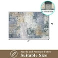 thumbnail image 6 of LOKHOM 2'x3' Abstract Doormat Machine Washable Rugs Non Slip Indoor Floor Carpet for Bedroom Dinning Room Office, Gray/Beige, 6 of 7