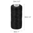 thumbnail image 3 of Unique Bargains Black Polyester Waxed Leather Sewing Thread, 55 Yards, 2 Pack, 3 of 6