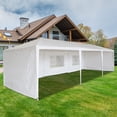 thumbnail image 2 of Tcbosik 10'x30' Party Canopy Tent, Outdoor Wedding Gazebo with 5 Removable Sidewalls, Heavy Duty Portable Camping Shelter, BBQ Pavilion Canopy for Cater Events, White, 2 of 9