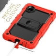thumbnail image 4 of XYX For Xiaomi Redmi Pad SE 2024 Case 8.7 inch, 3in1 Heavy Duty Shockproof Tablet Case with Stand, Shoulder Strap, Red, 4 of 7